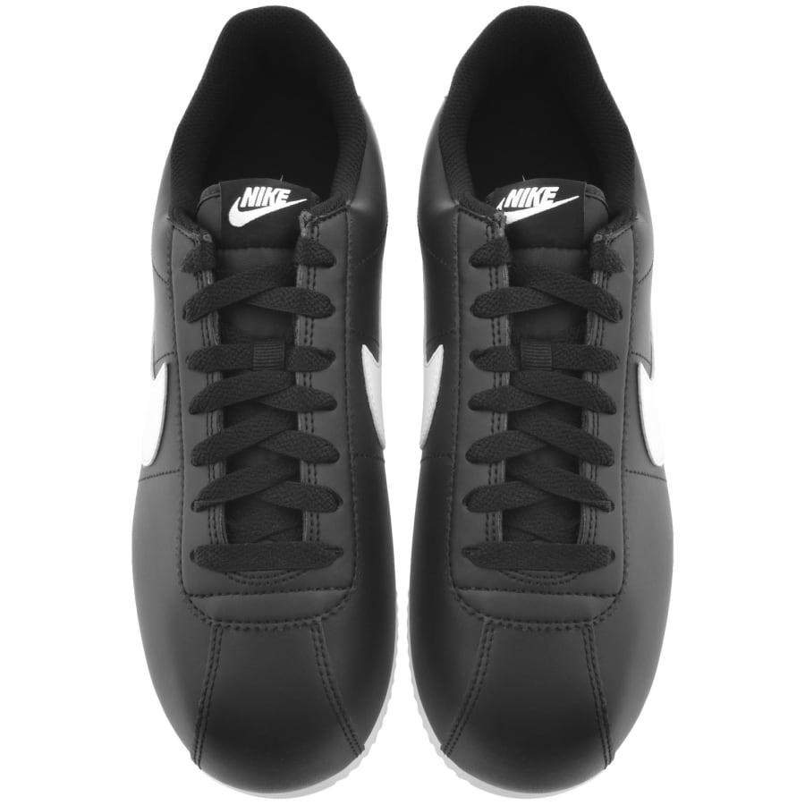 Mens black nike cortez trainers hot sale